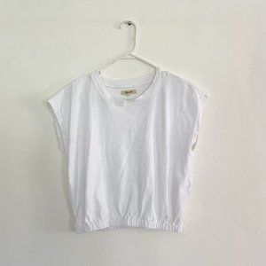 Madewell Banded Muscle Tee - White, Medium - Sold Out on Site